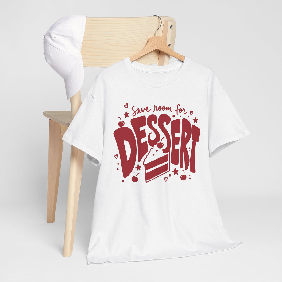 T-Shirt — "Save Room for Dessert" Cute Dessert Lover Tee