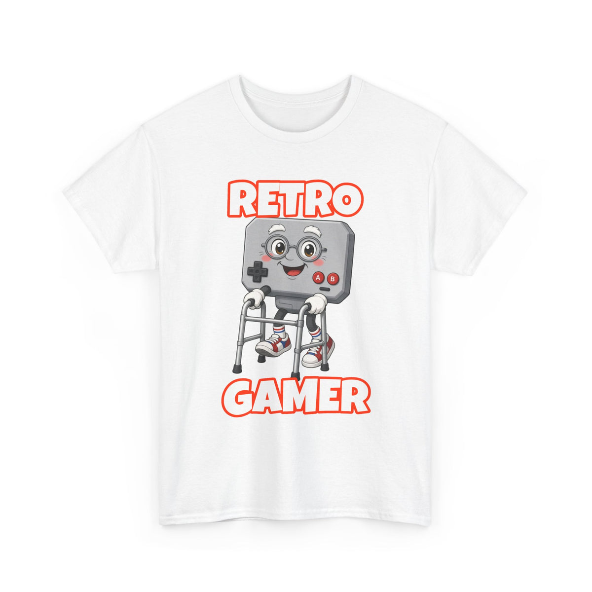 Retro Gamer T-Shirt — Vintage Game Controller Cartoon Graphic Tee