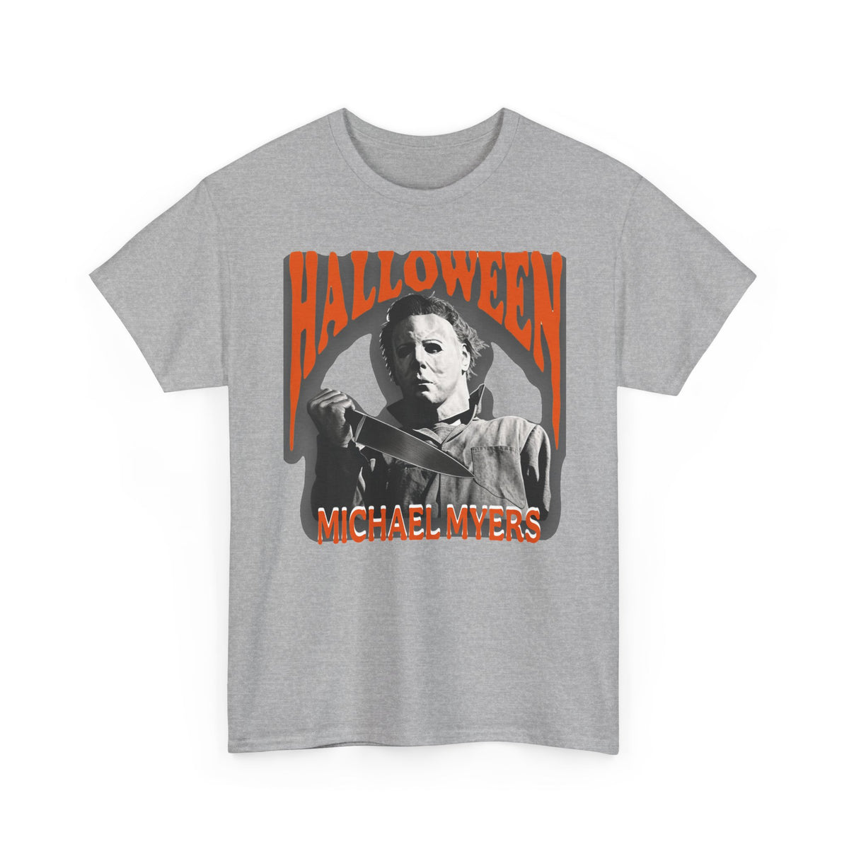 Halloween Horror Tee — Michael Myers Mask Graphic Shirt