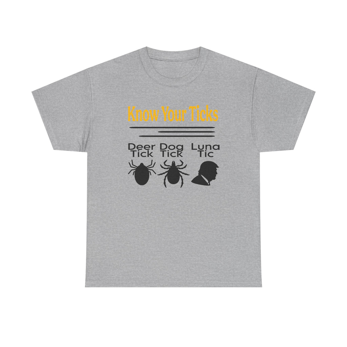 Know Your Ticks Tee — Tick Awareness Shirt (Deer, Dog, Luna)