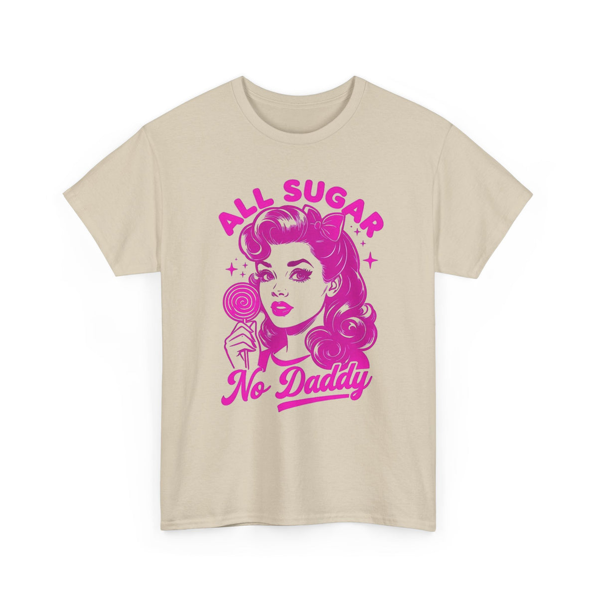 All Sugar No Daddy Tee — Retro Pinup Graphic T-Shirt