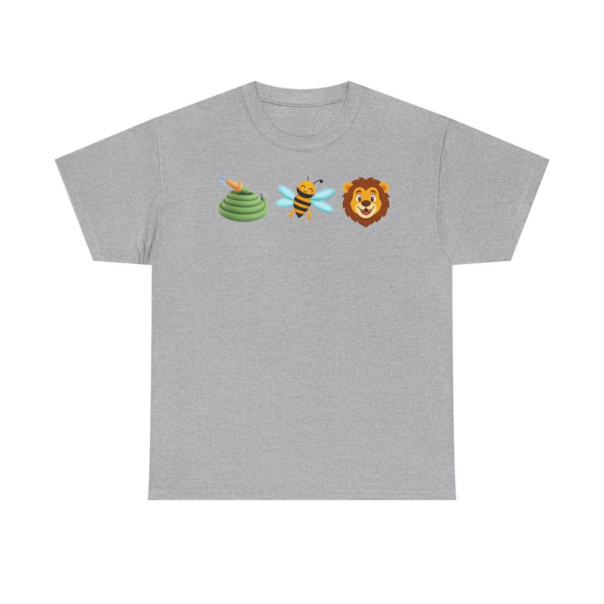 Emoji Safari Tee — Snake, Bee & Lion Graphic T-Shirt