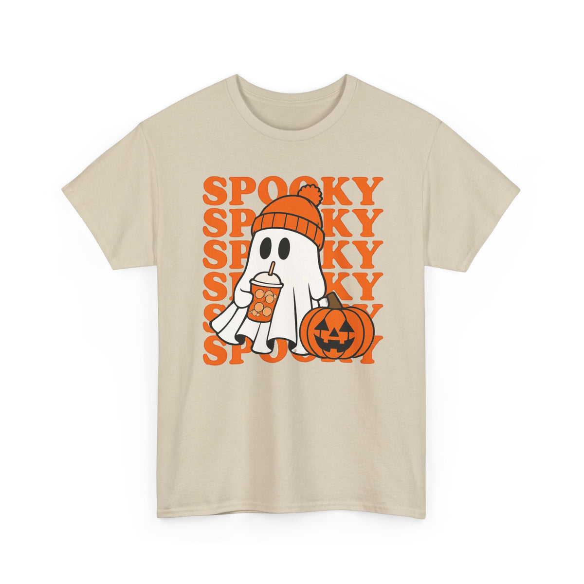 Spooky Ghost Pumpkin Tee — Halloween Graphic T-Shirt