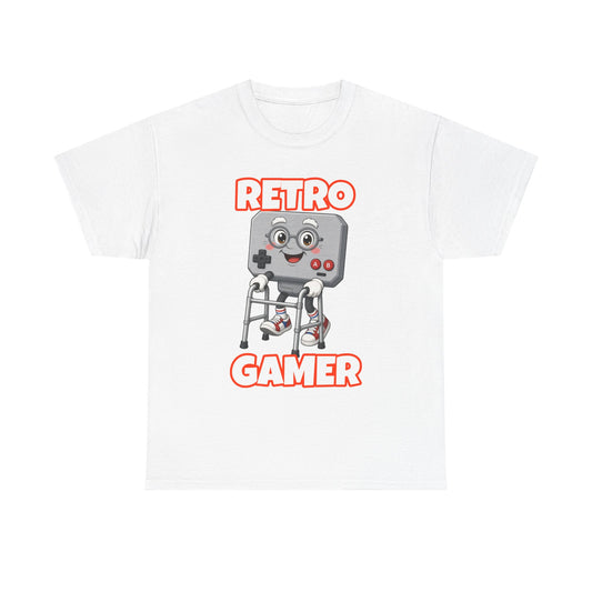 Retro Gamer T-Shirt — Vintage Game Controller Cartoon Graphic Tee