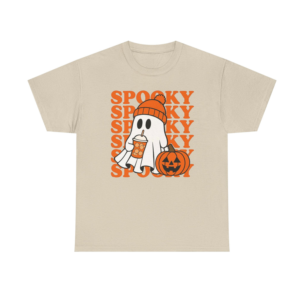 Spooky Ghost Pumpkin Tee — Halloween Graphic T-Shirt