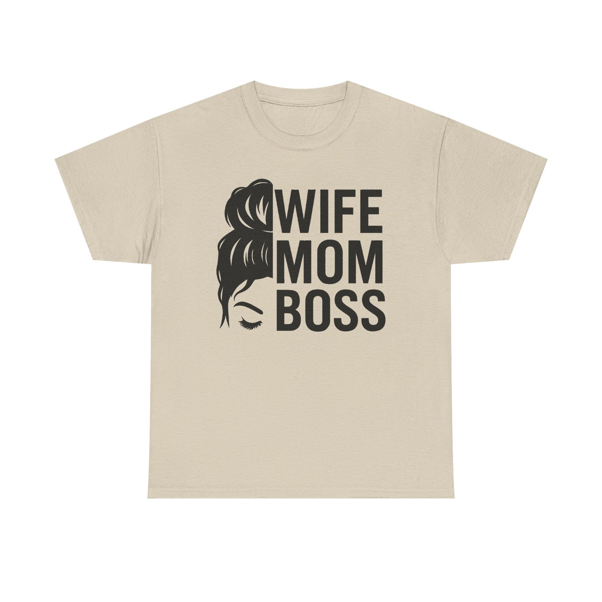 Wife Mom Boss T-Shirt – Funny Mom Graphic Tee for Mothers & Wives