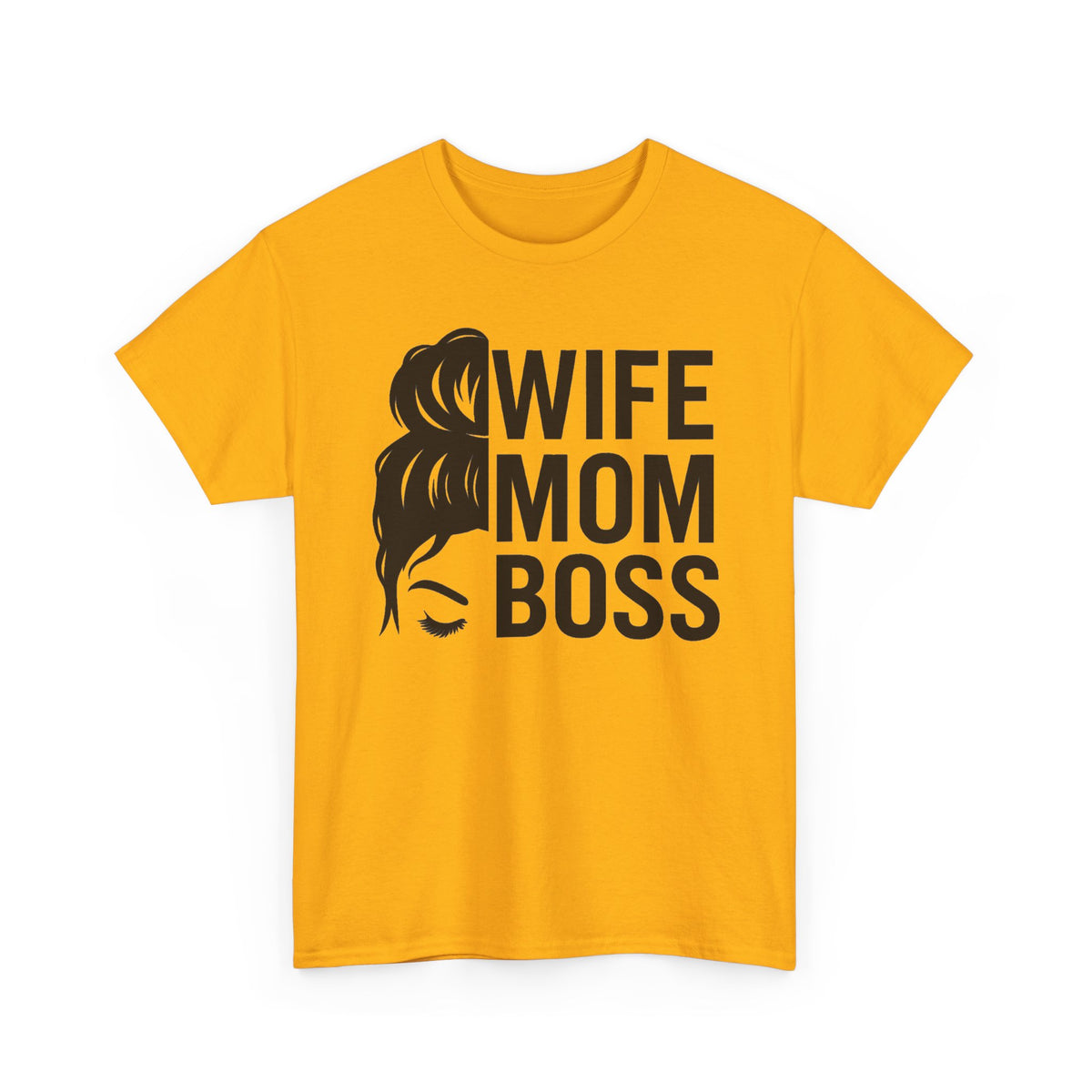 Wife Mom Boss T-Shirt – Funny Mom Graphic Tee for Mothers & Wives