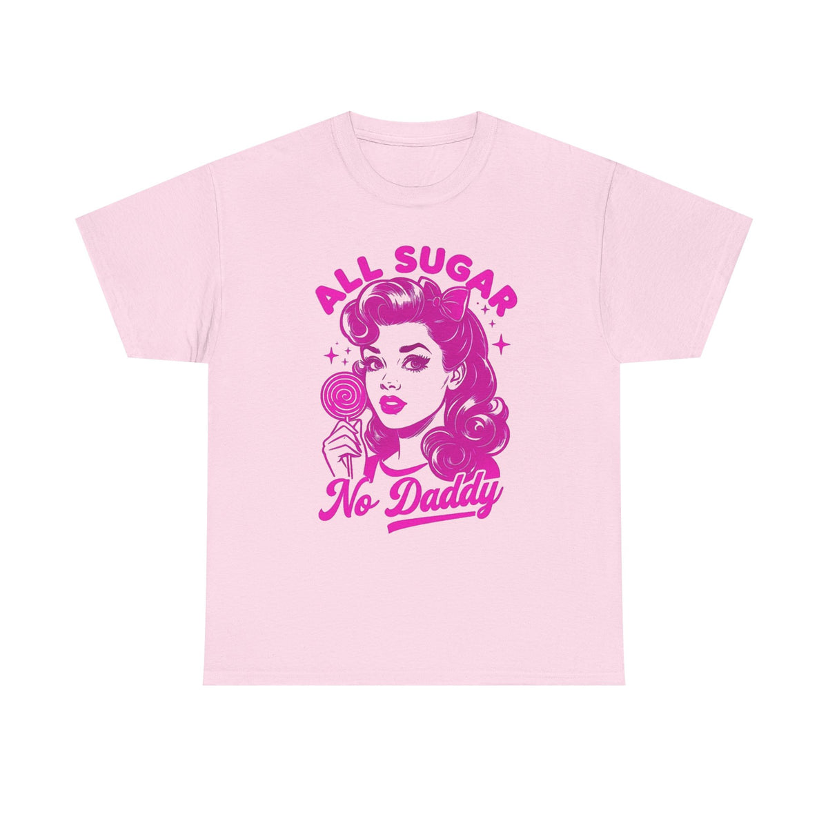 All Sugar No Daddy Tee — Retro Pinup Graphic T-Shirt