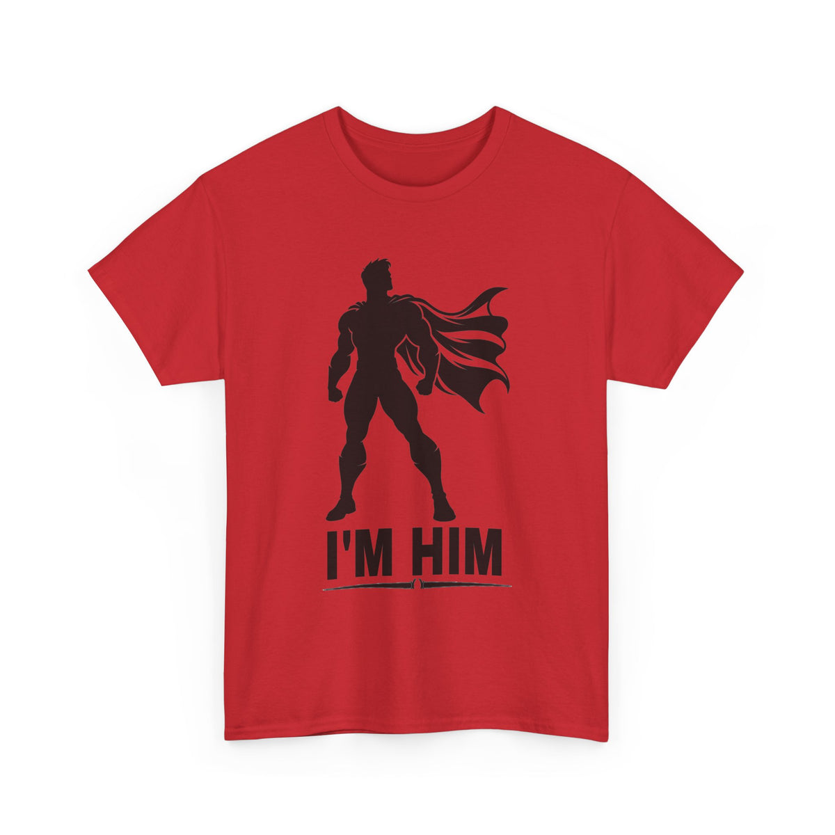 Superhero Silhouette Tee – "I'M HIM" Graphic Shirt for Fans & Gift Giving