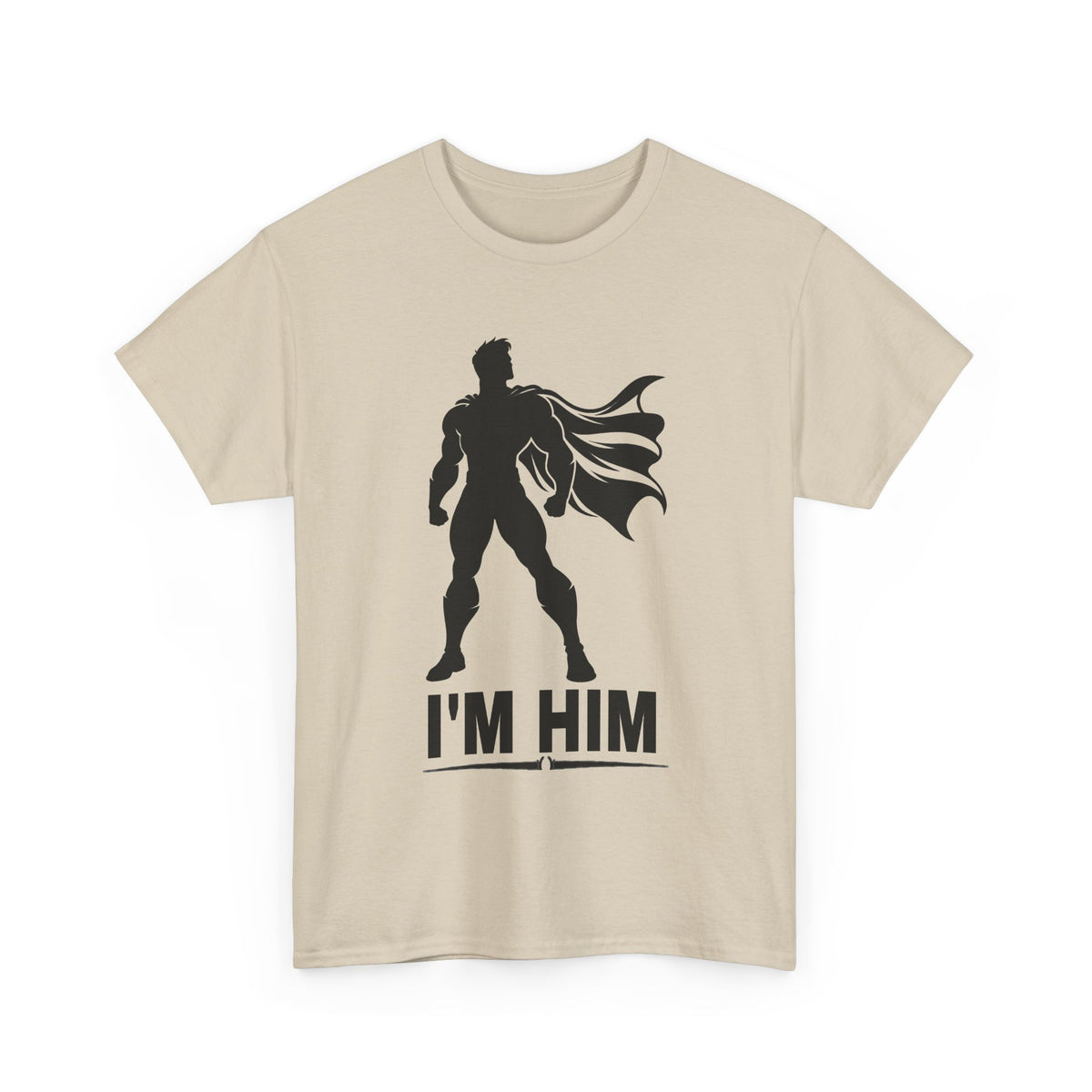 Superhero Silhouette Tee – "I'M HIM" Graphic Shirt for Fans & Gift Giving