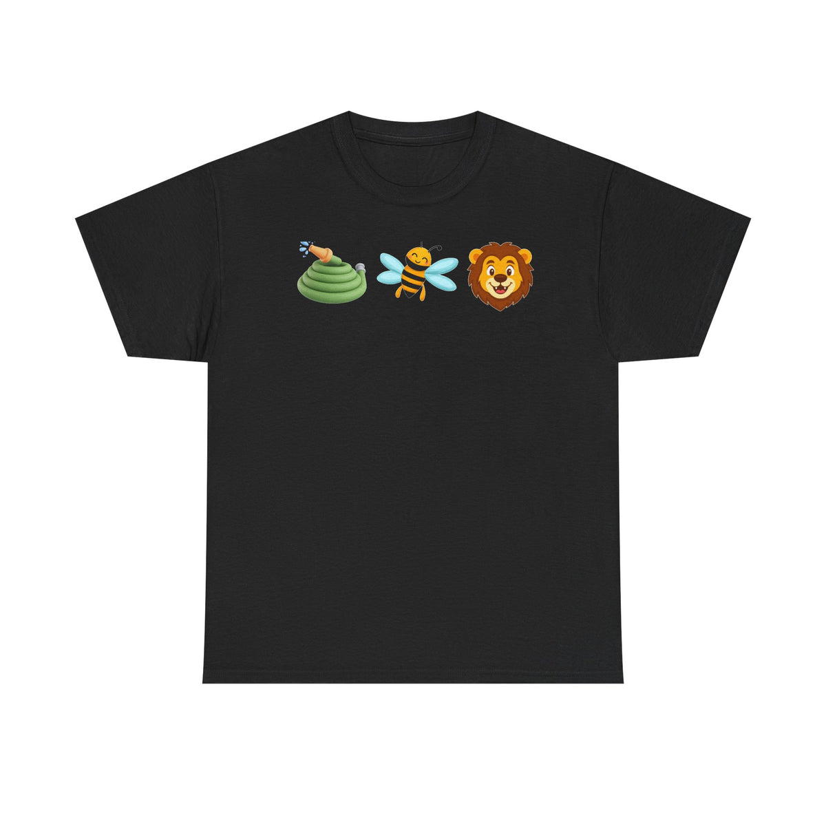 Emoji Safari Tee — Snake, Bee & Lion Graphic T-Shirt