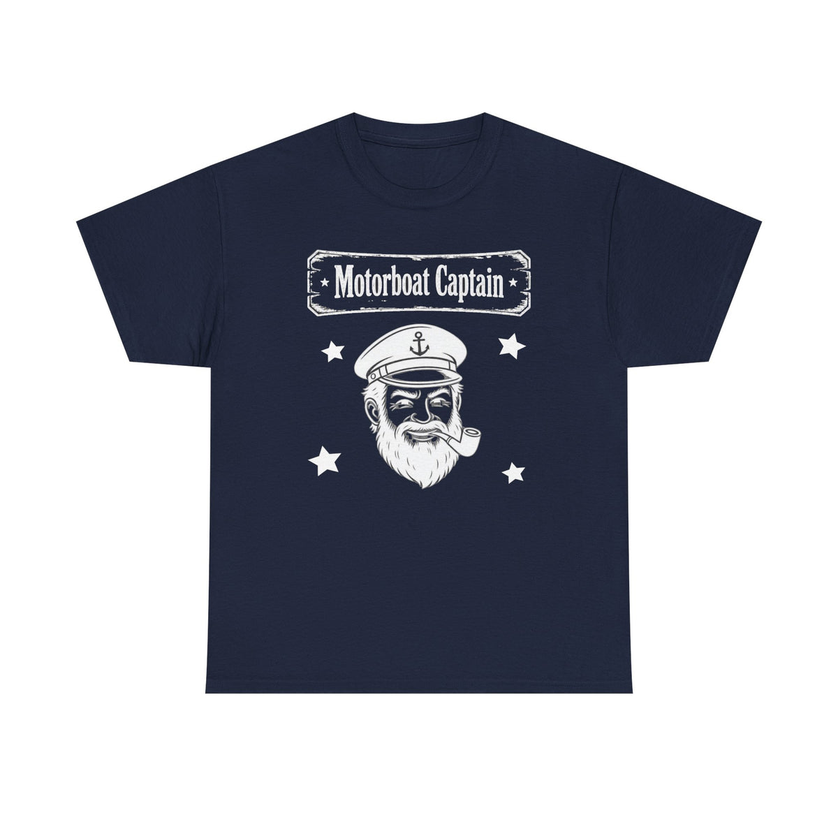 Motorboat Captain T-Shirt — Vintage Sailor Skull Graphic Tee