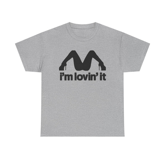 I'm Lovin' It Graphic Tee — Parody Arch Logo T-Shirt