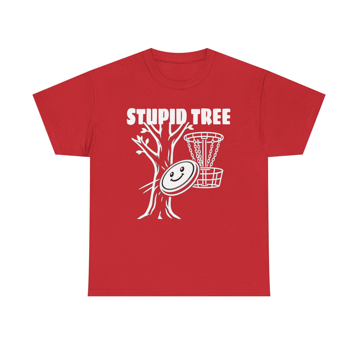 Disc Golf 'Stupid Tree' Funny Graphic Tee