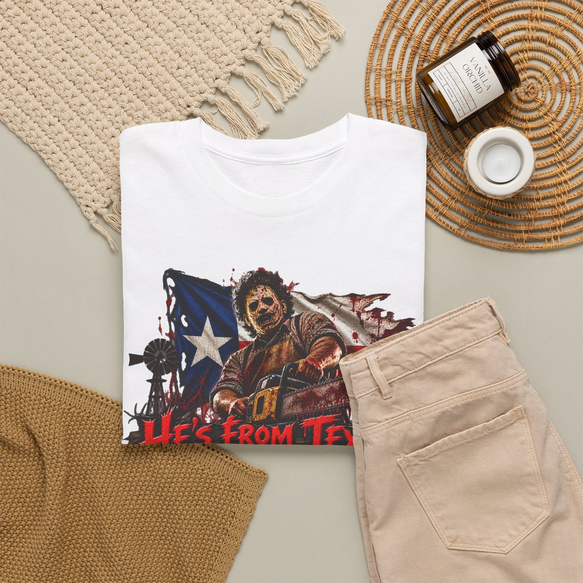 Chainsaw Massacre He's From Texas I Can Tell T-Shirt