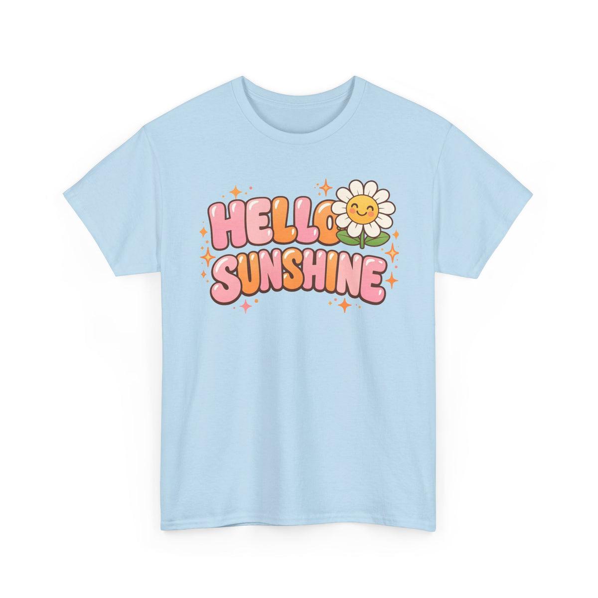Hello Sunshine Daisy T-Shirt — Retro Cute Floral Graphic Tee