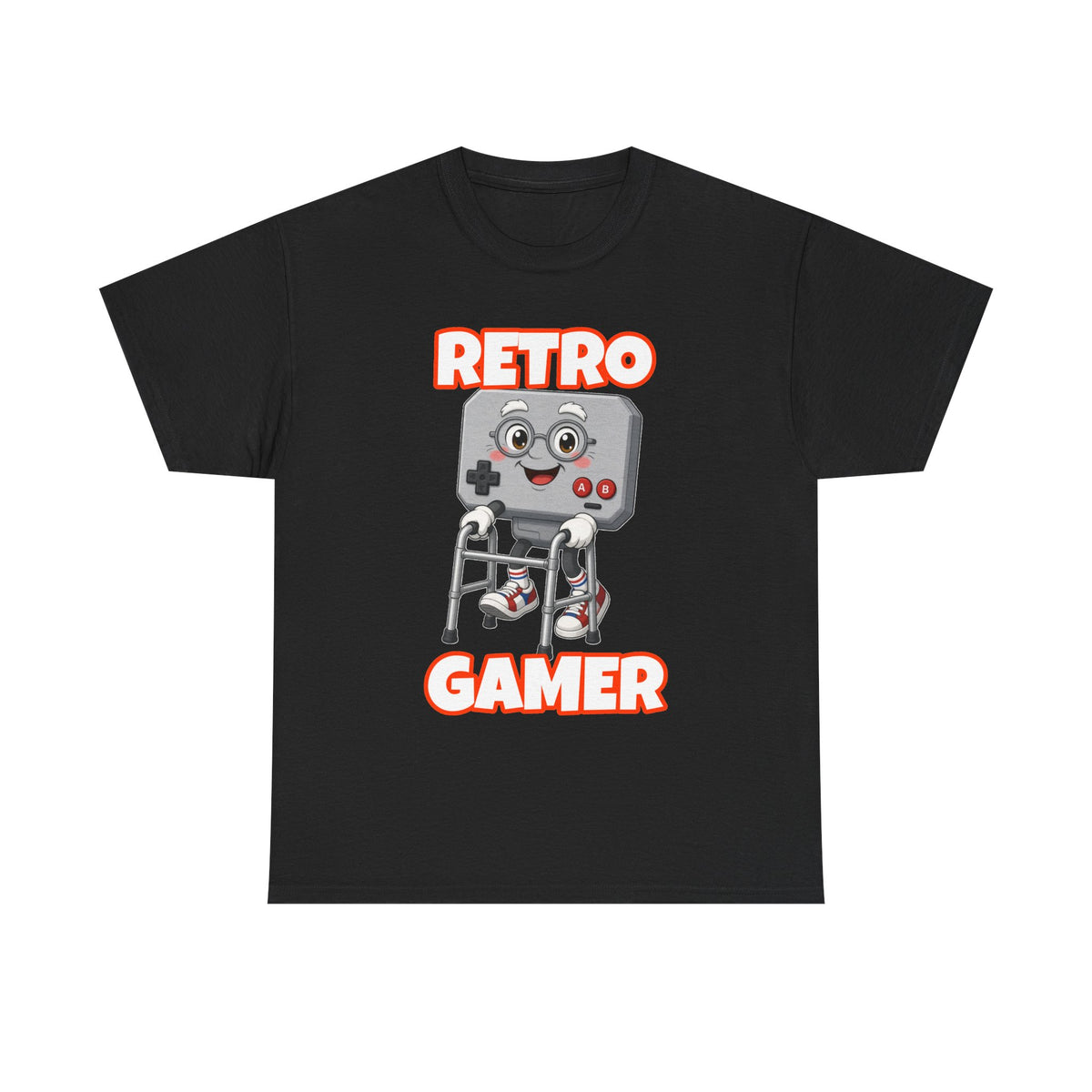 Retro Gamer T-Shirt — Vintage Game Controller Cartoon Graphic Tee
