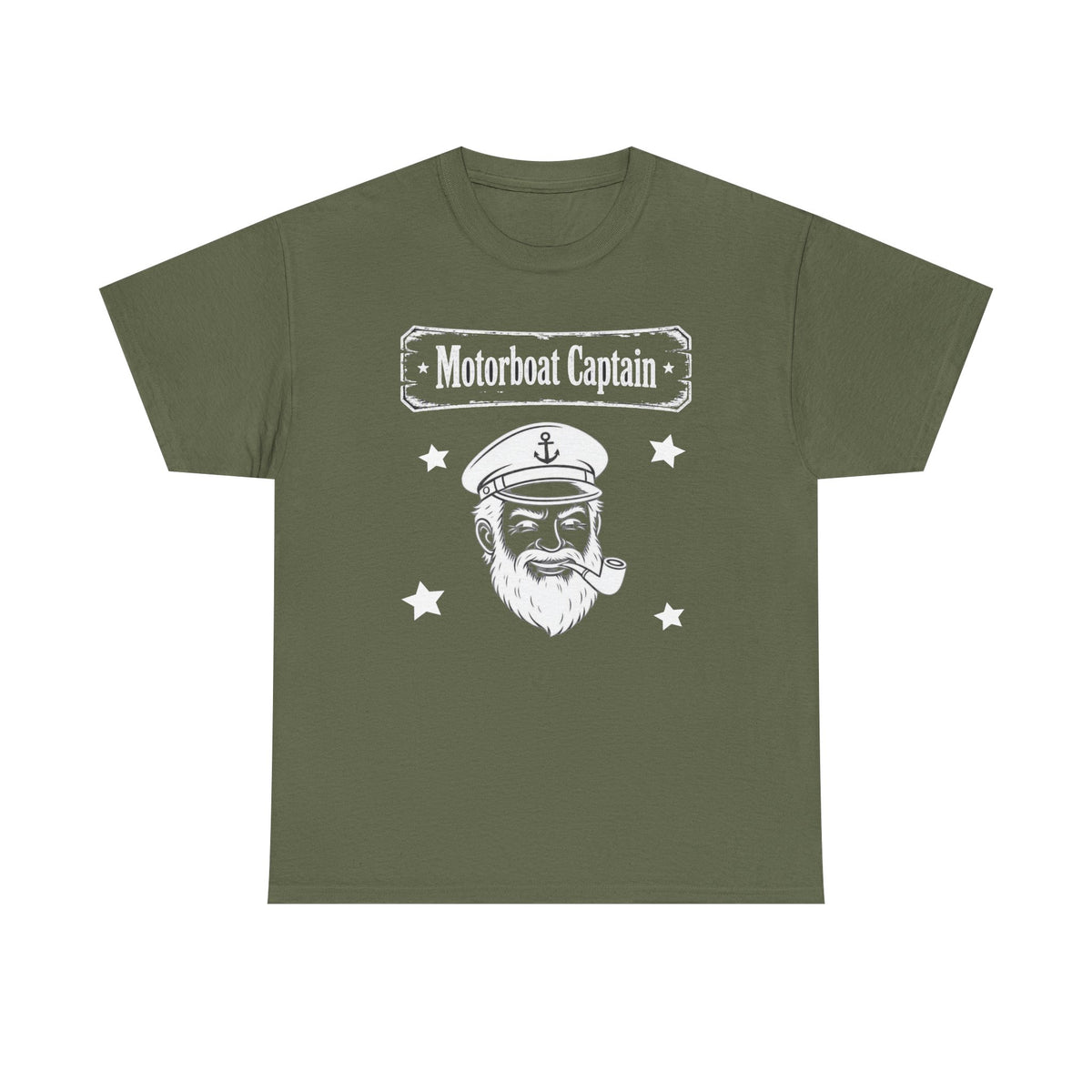 Motorboat Captain T-Shirt — Vintage Sailor Skull Graphic Tee