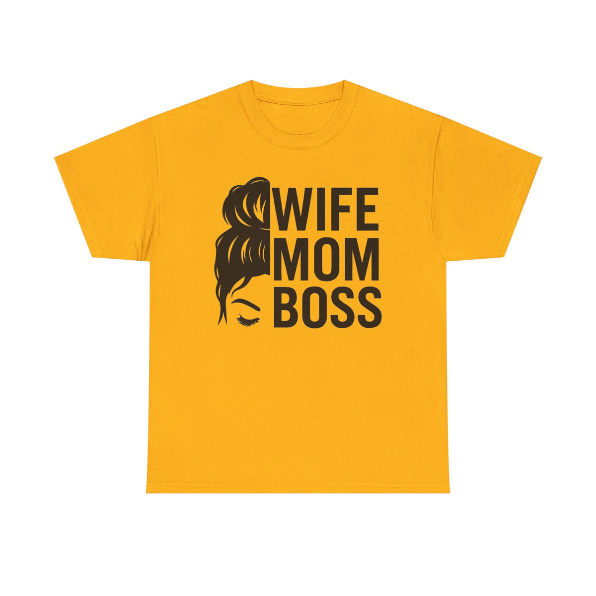 Wife Mom Boss T-Shirt – Funny Mom Graphic Tee for Mothers & Wives