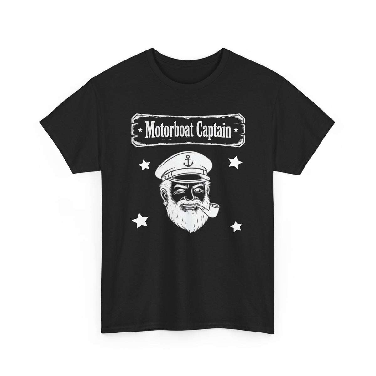 Motorboat Captain T-Shirt — Vintage Sailor Skull Graphic Tee