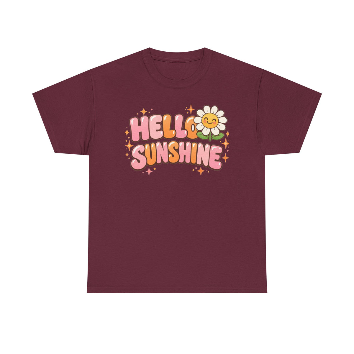 Hello Sunshine Daisy T-Shirt — Retro Cute Floral Graphic Tee