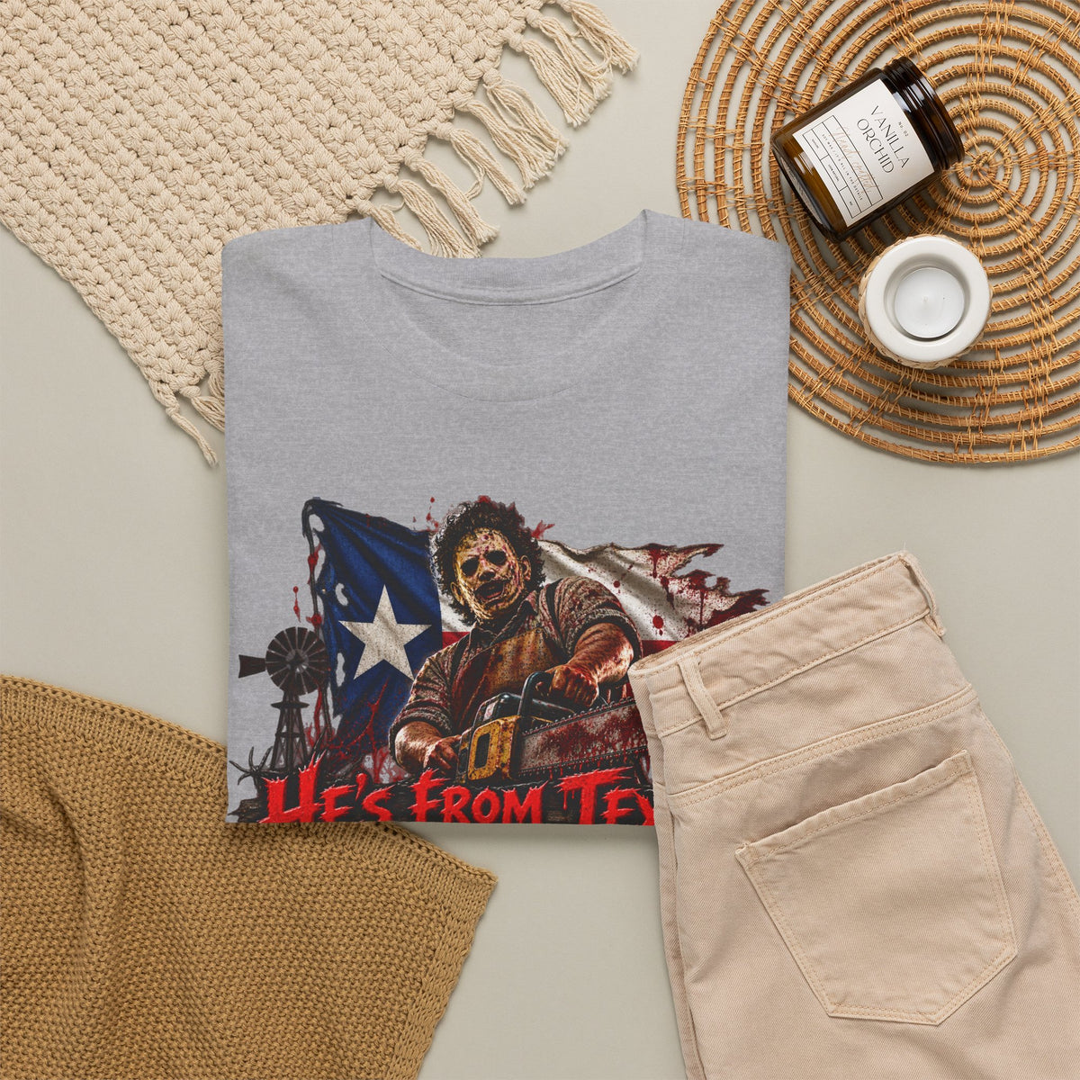 Chainsaw Massacre He's From Texas I Can Tell T-Shirt