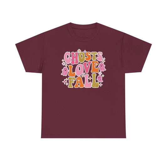 Ghosts Love Fall Halloween Unisex T-Shirt