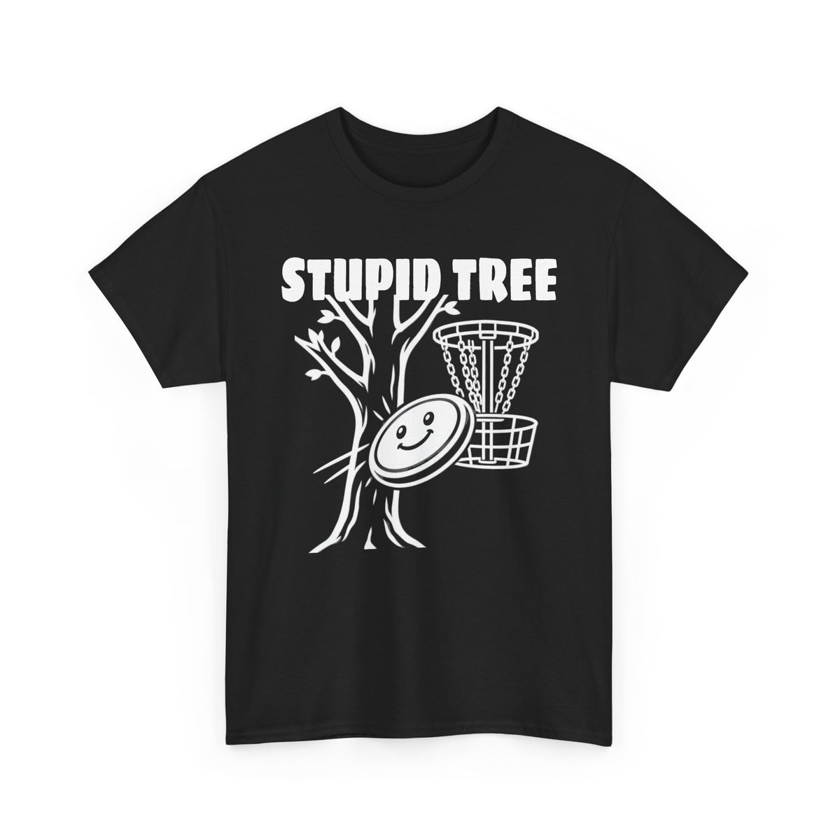 Disc Golf 'Stupid Tree' Funny Graphic Tee