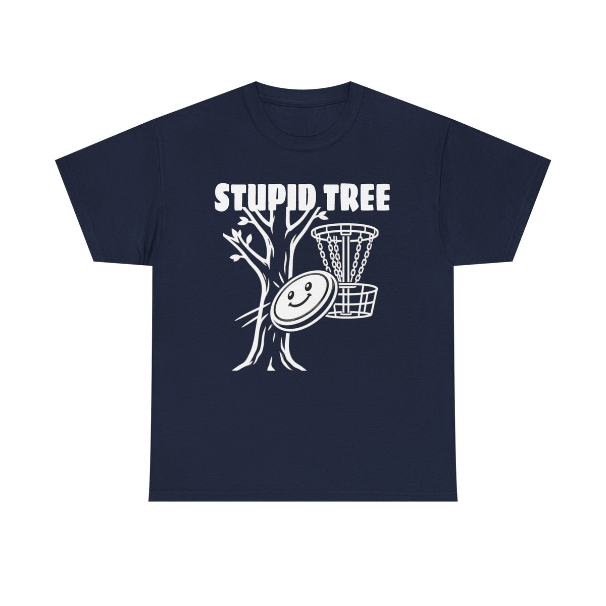 Disc Golf 'Stupid Tree' Funny Graphic Tee