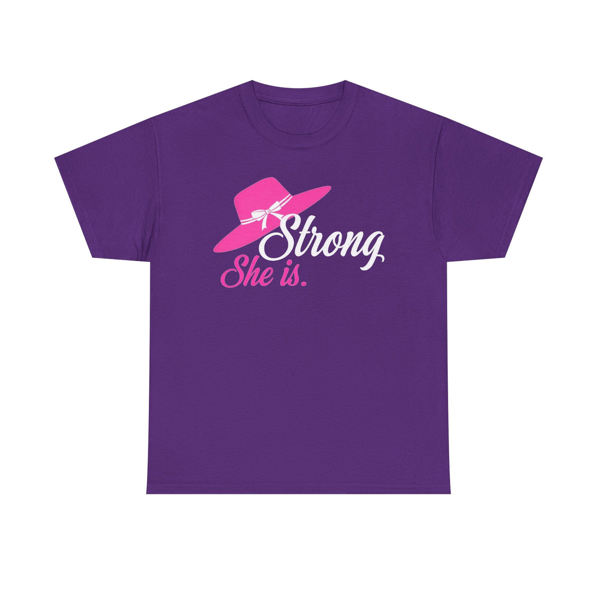 Strong She Is T-Shirt — Pink Hat Feminine Strength Tee