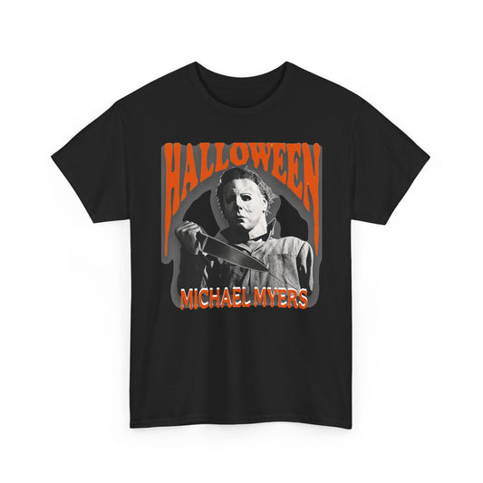 Halloween Horror Tee — Michael Myers Mask Graphic Shirt