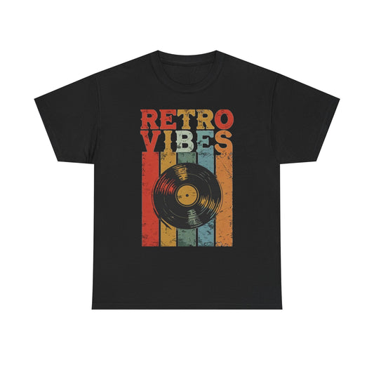 Retro Vibes T-Shirt — Vintage Vinyl Record Tee