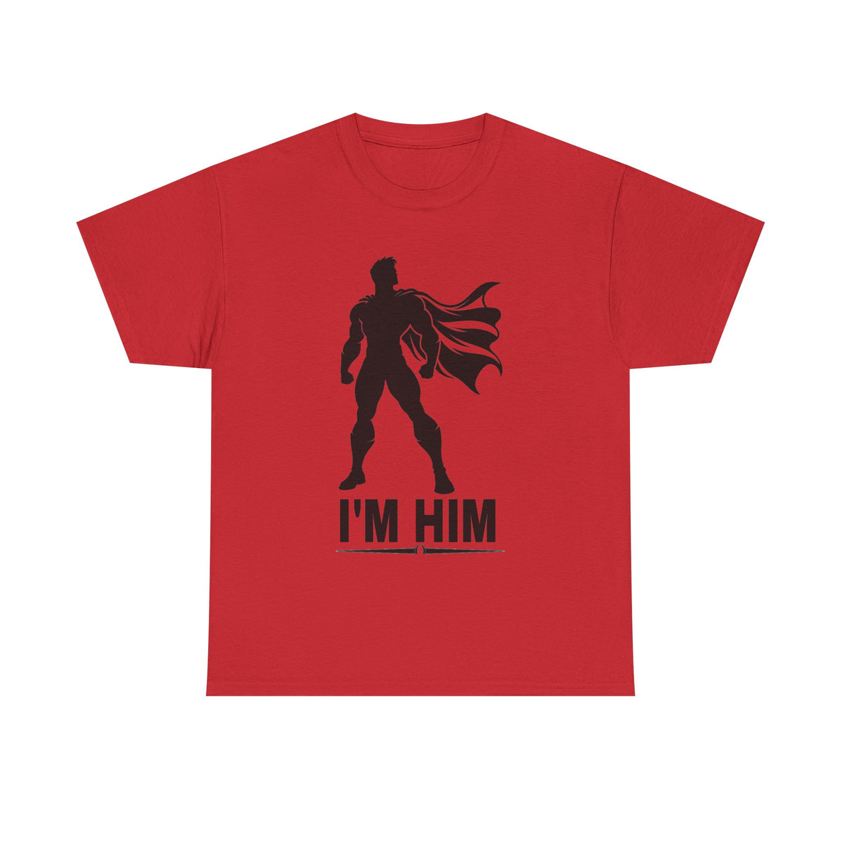 Superhero Silhouette Tee – "I'M HIM" Graphic Shirt for Fans & Gift Giving