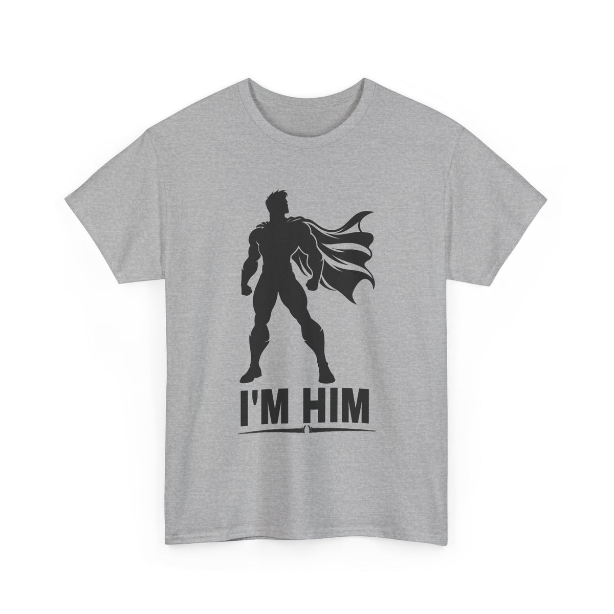 Superhero Silhouette Tee – "I'M HIM" Graphic Shirt for Fans & Gift Giving