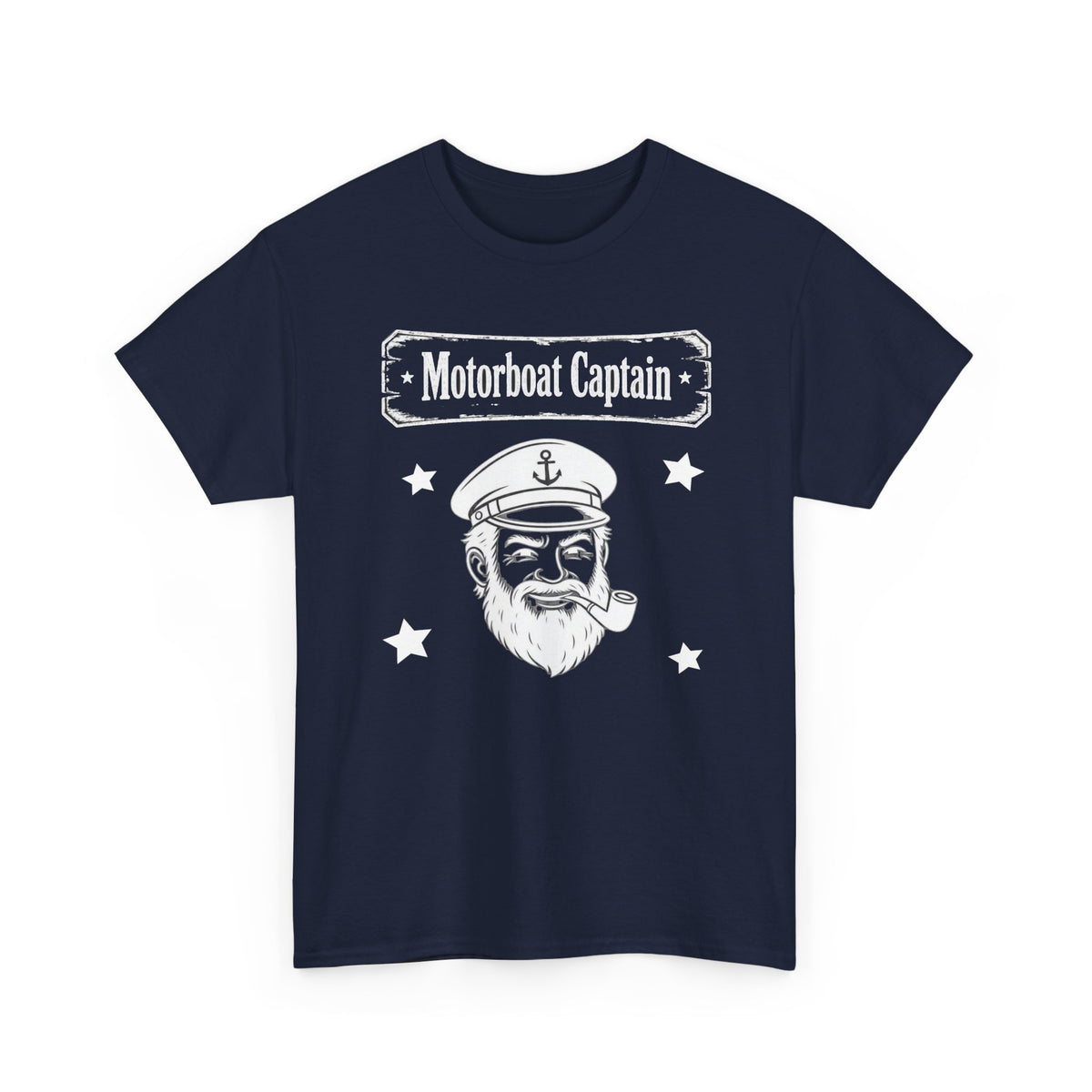 Motorboat Captain T-Shirt — Vintage Sailor Skull Graphic Tee