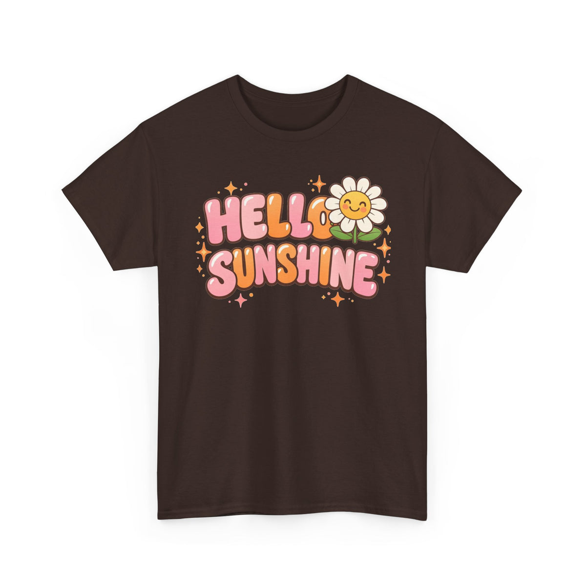 Hello Sunshine Daisy T-Shirt — Retro Cute Floral Graphic Tee