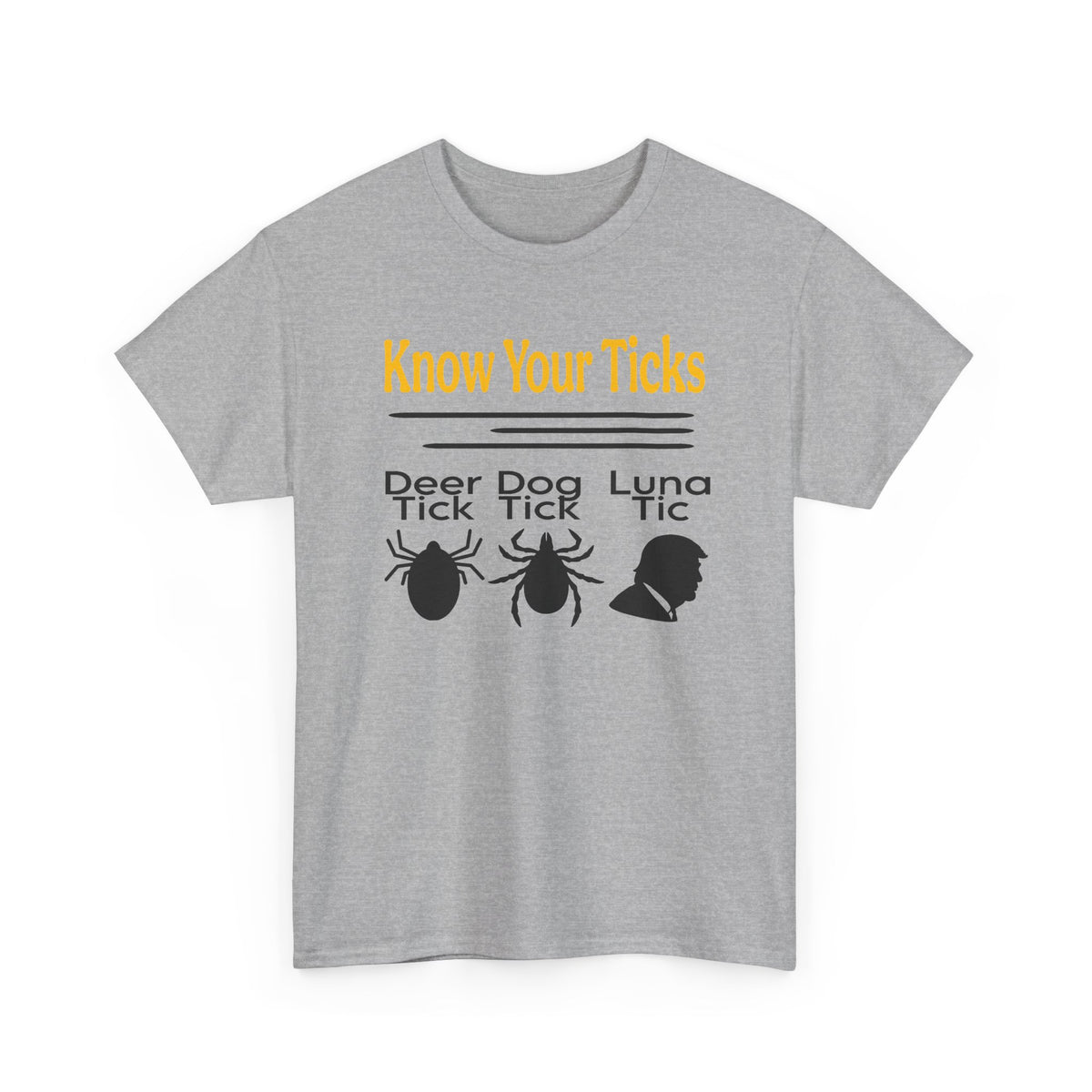 Know Your Ticks Tee — Tick Awareness Shirt (Deer, Dog, Luna)