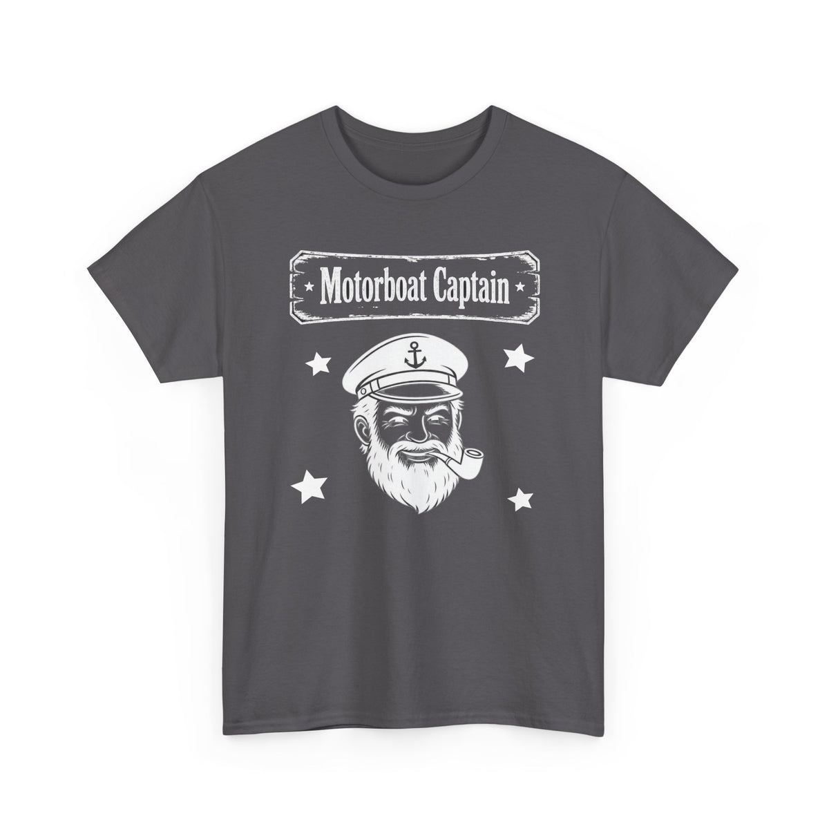 Motorboat Captain T-Shirt — Vintage Sailor Skull Graphic Tee