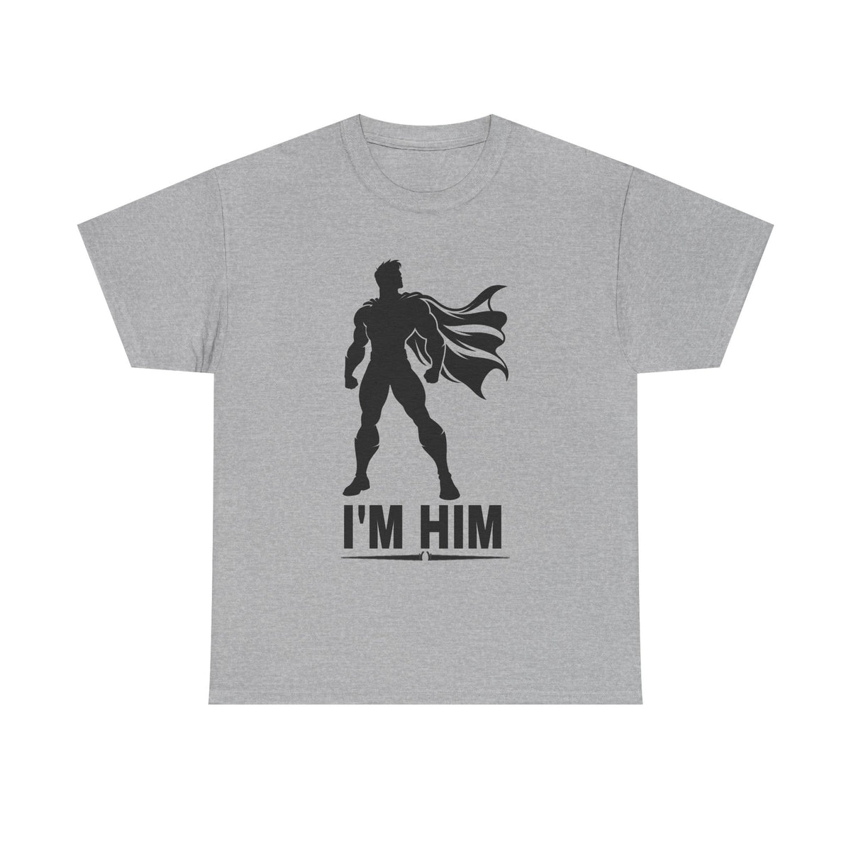 Superhero Silhouette Tee – "I'M HIM" Graphic Shirt for Fans & Gift Giving
