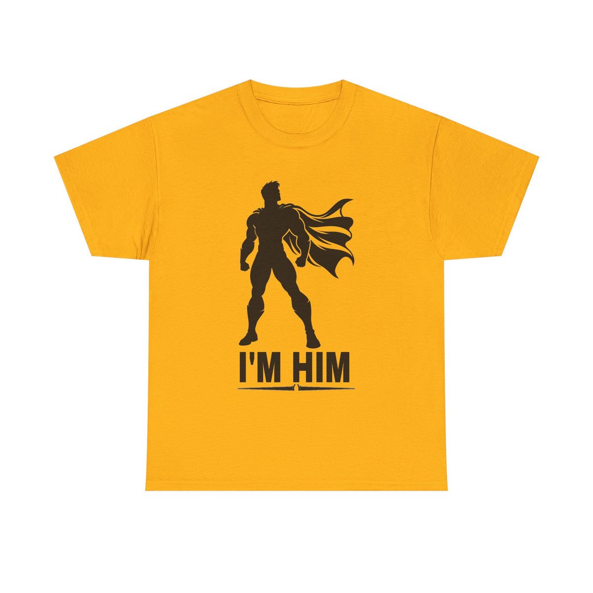Superhero Silhouette Tee – "I'M HIM" Graphic Shirt for Fans & Gift Giving