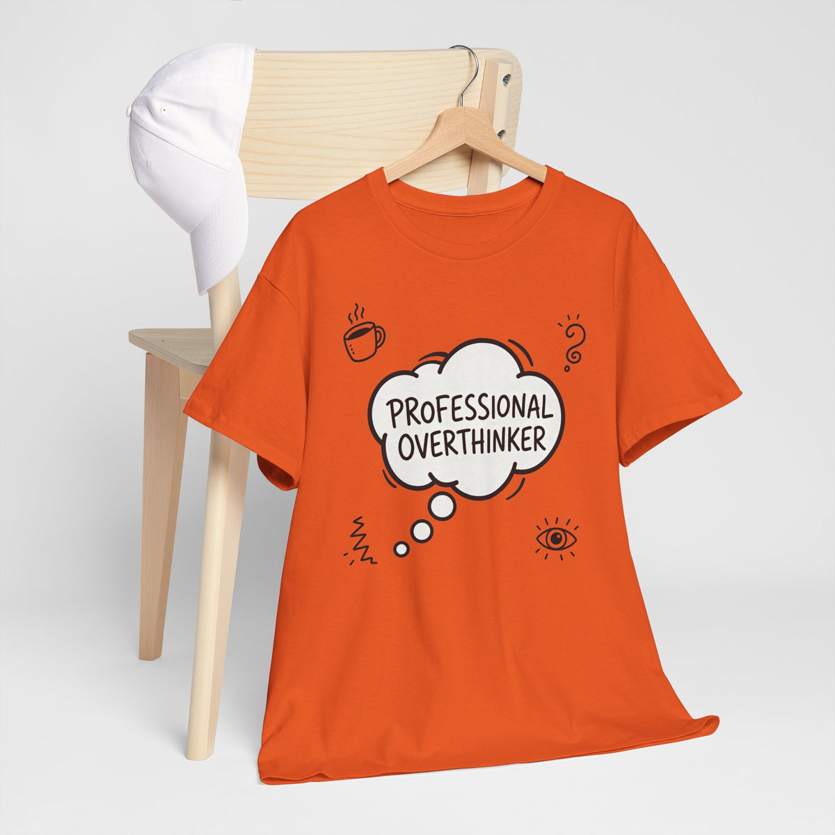 Professional Overthinker T-Shirt — Funny Graphic Tee for Thinkers